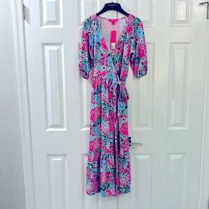 Lily Pulitzer floral wrap dress XS